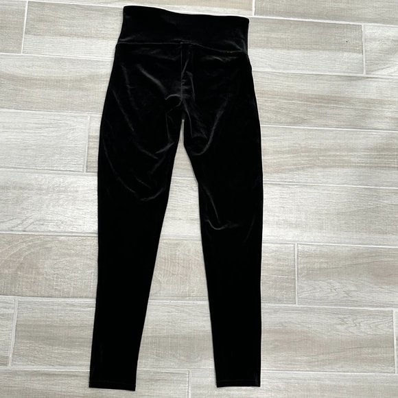 Spanx Ready To Wow! High Rise Velvet Leggings in Black Style 2070 Women's Size M - Picture 3 of 8